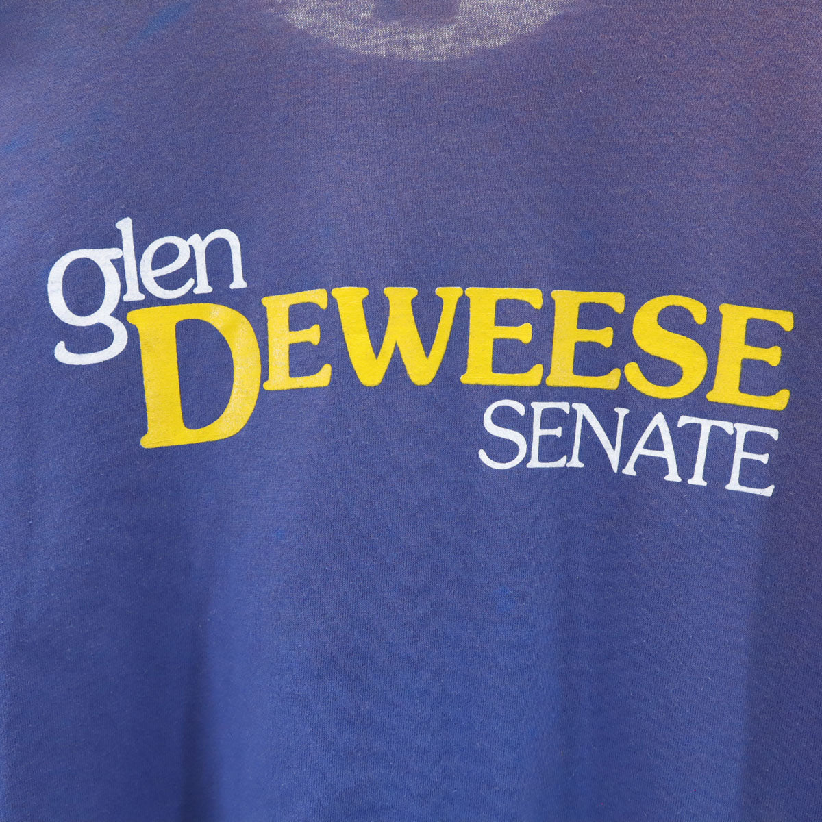 THE 50’S 90s USA製 オールド glen DEWEESE SENATE 半袖 Tシャツ XXL 青紫 シングルステッチ ビッグサイズ メンズ