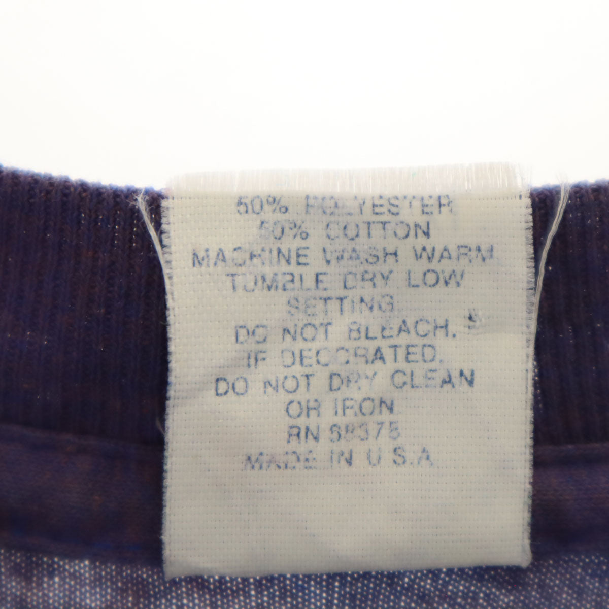 THE 50’S 90s USA製 オールド glen DEWEESE SENATE 半袖 Tシャツ XXL 青紫 シングルステッチ ビッグサイズ メンズ