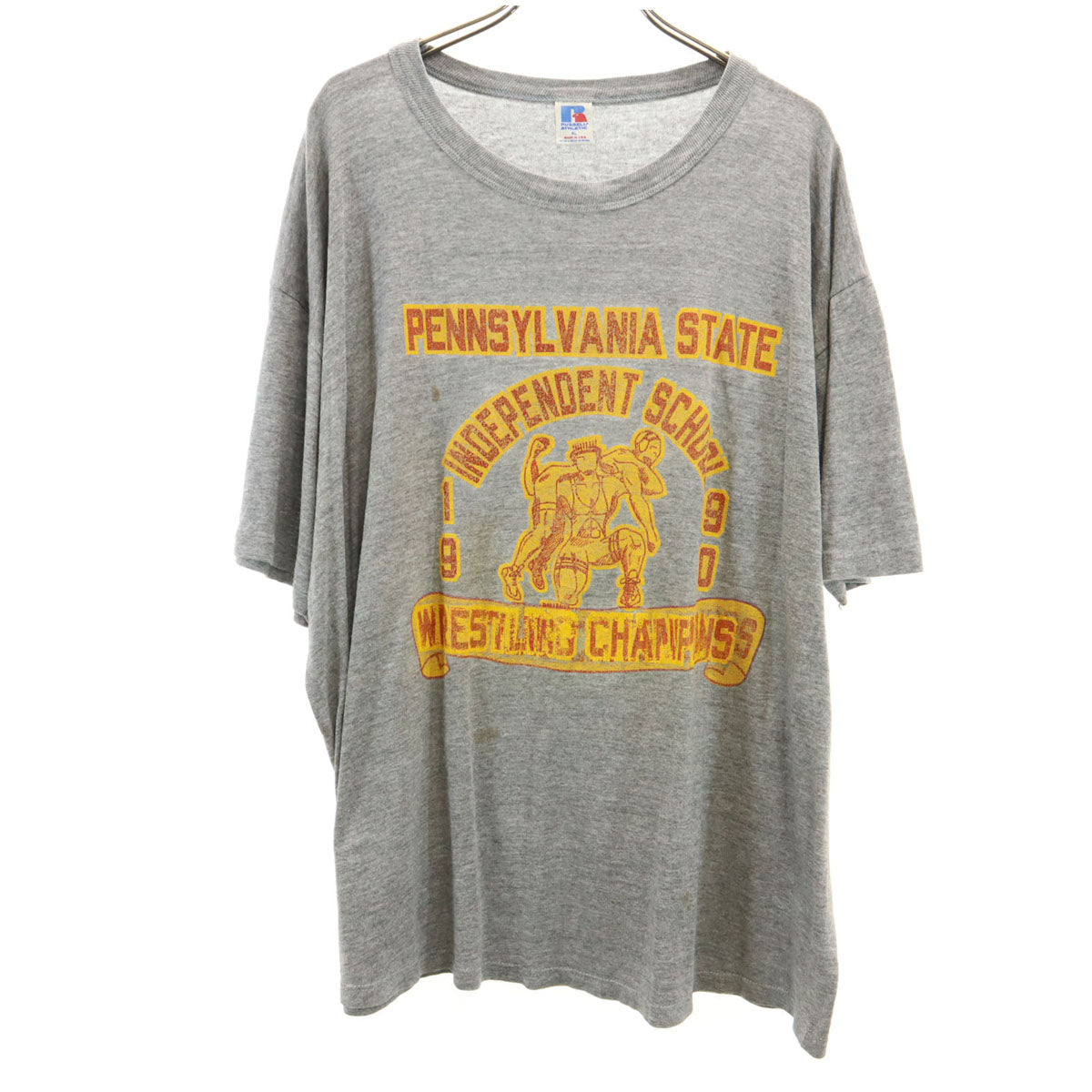 RUSSELL ATHLETIC ラッセルアスレチック 90s USA製 オールド 半袖 Tシャツ XL グレー メンズ