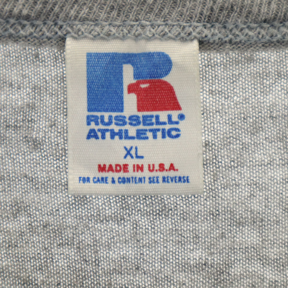 RUSSELL ATHLETIC ラッセルアスレチック 90s USA製 オールド 半袖 Tシャツ XL グレー メンズ