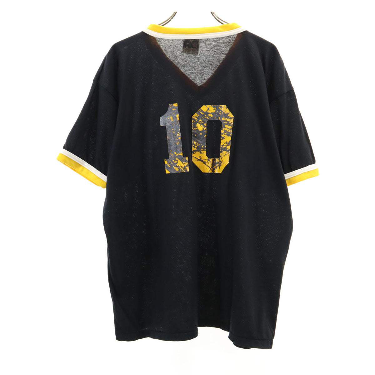 Don Alleson Athletic 80s 90s USA製 オールド 半袖 Vネック Tシャツ XL 黒 メンズ