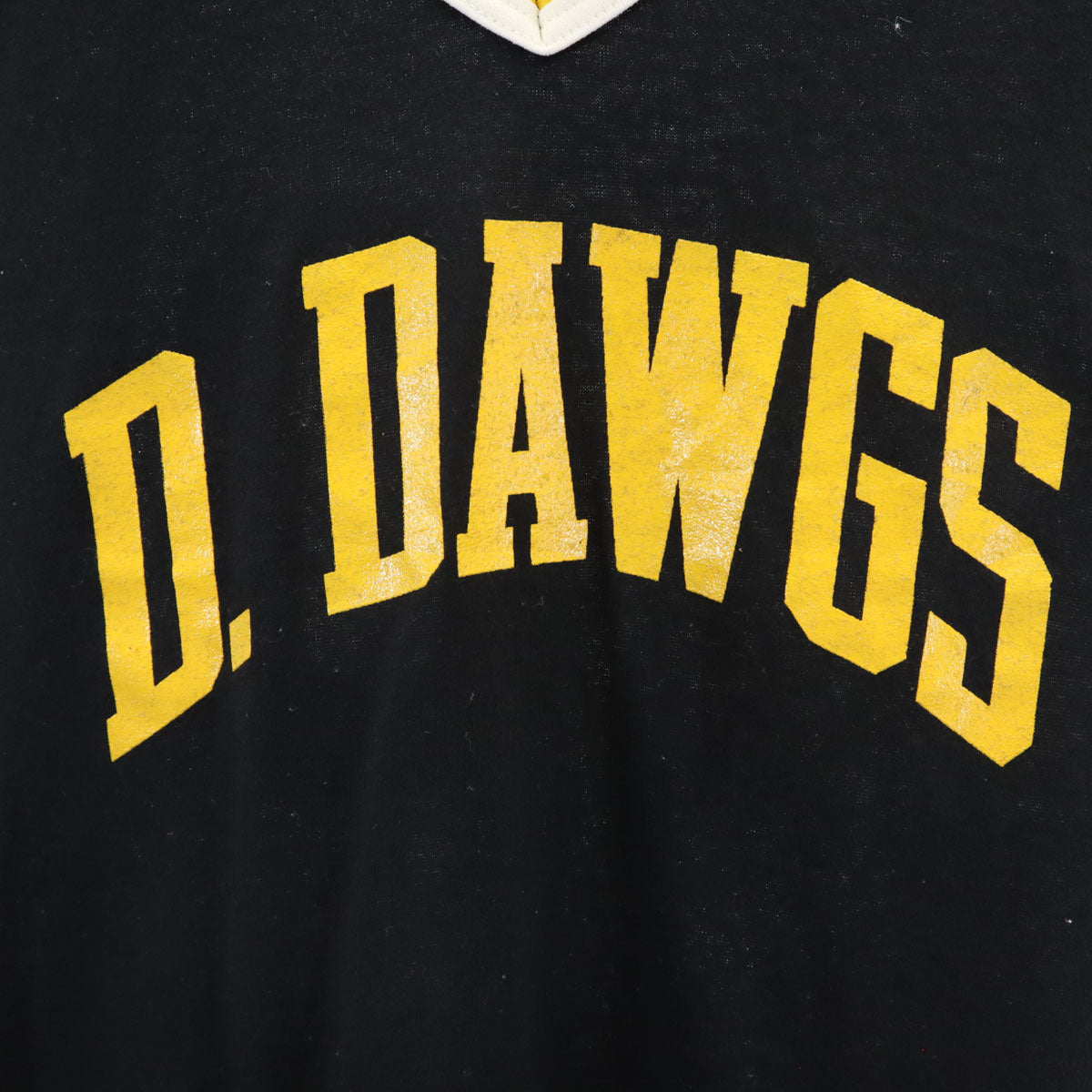 Don Alleson Athletic 80s 90s USA製 オールド 半袖 Vネック Tシャツ XL 黒 メンズ