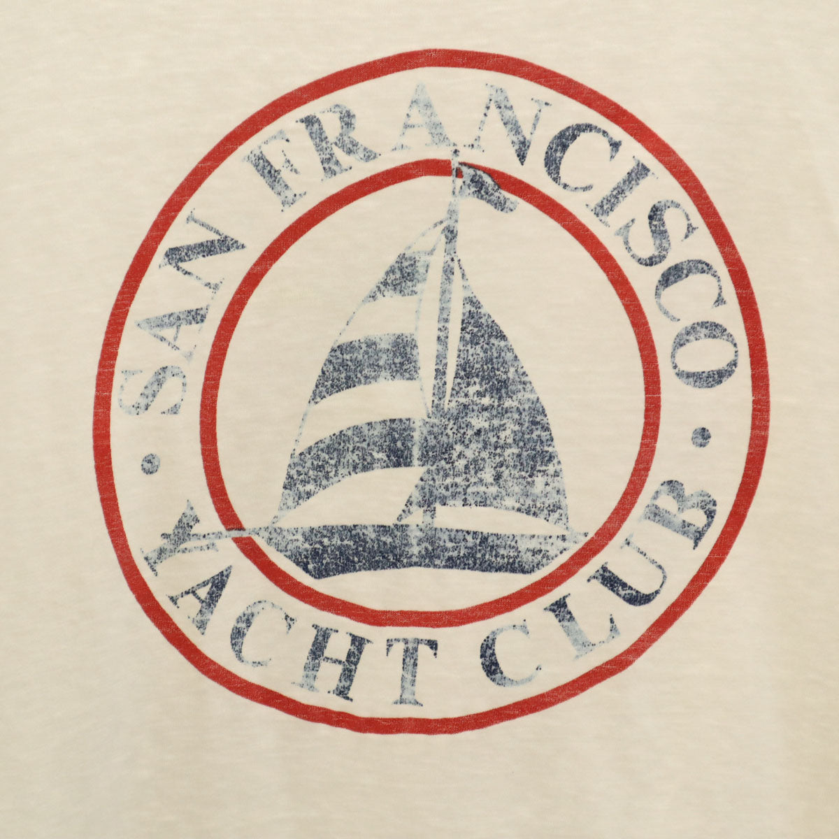 90s オールド サンフランシスコ ヨットクラブ 半袖 Tシャツ ホワイト シングルステッチ メンズ