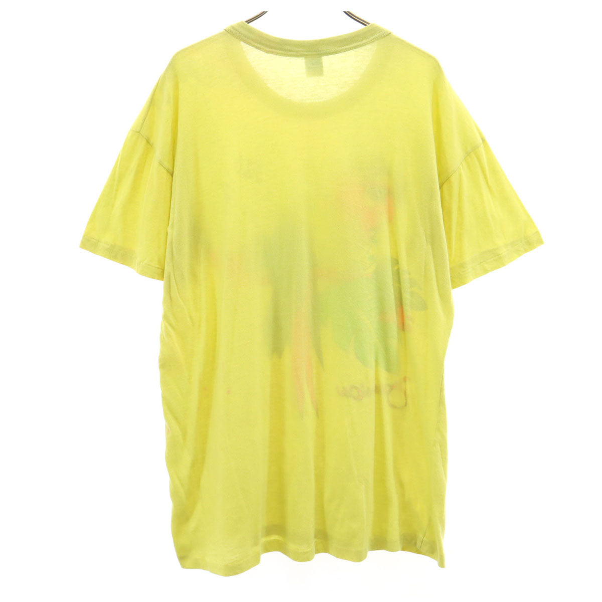 Sun Island サン アイランド 90s オールド バード プリント 半袖 Tシャツ XL イエロー シングルステッチ メンズ