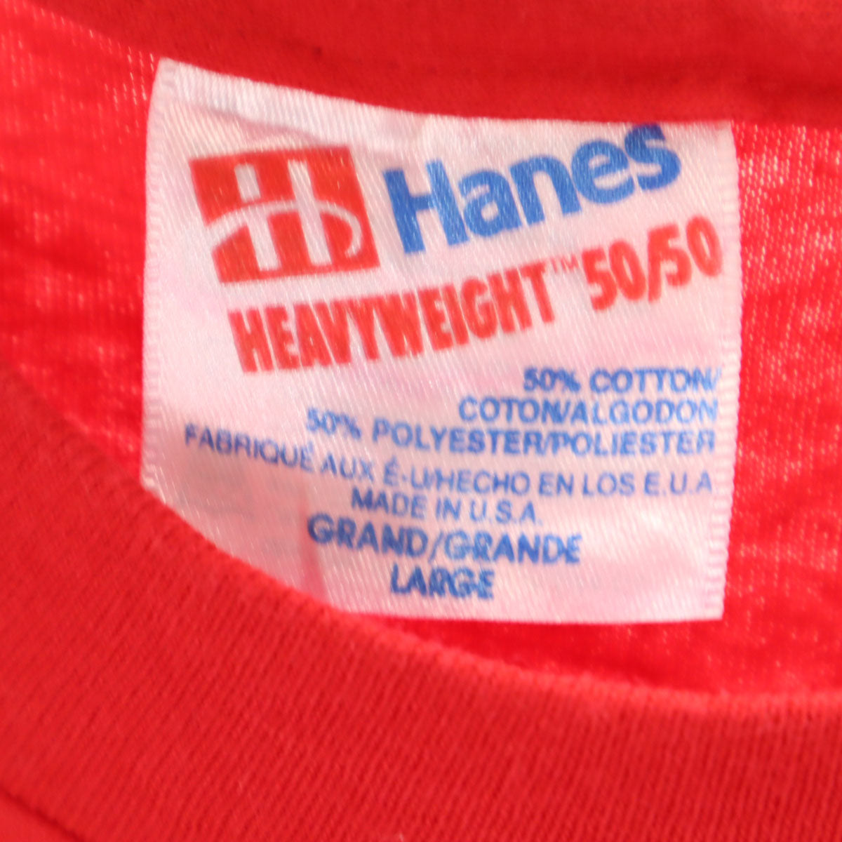 Hanes ヘインズ 90s USA製 オールド イムナハ オレゴン 半袖 Tシャツ L レッド シングルステッチ メンズ