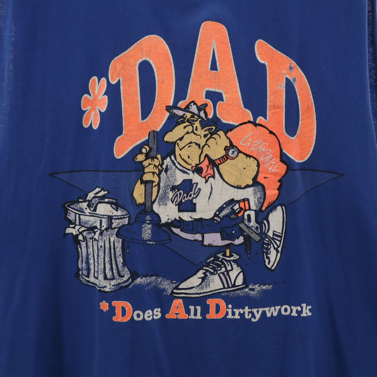 TNT 90s オールド DAD ノースリーブ Tシャツ XL ブルー メンズ