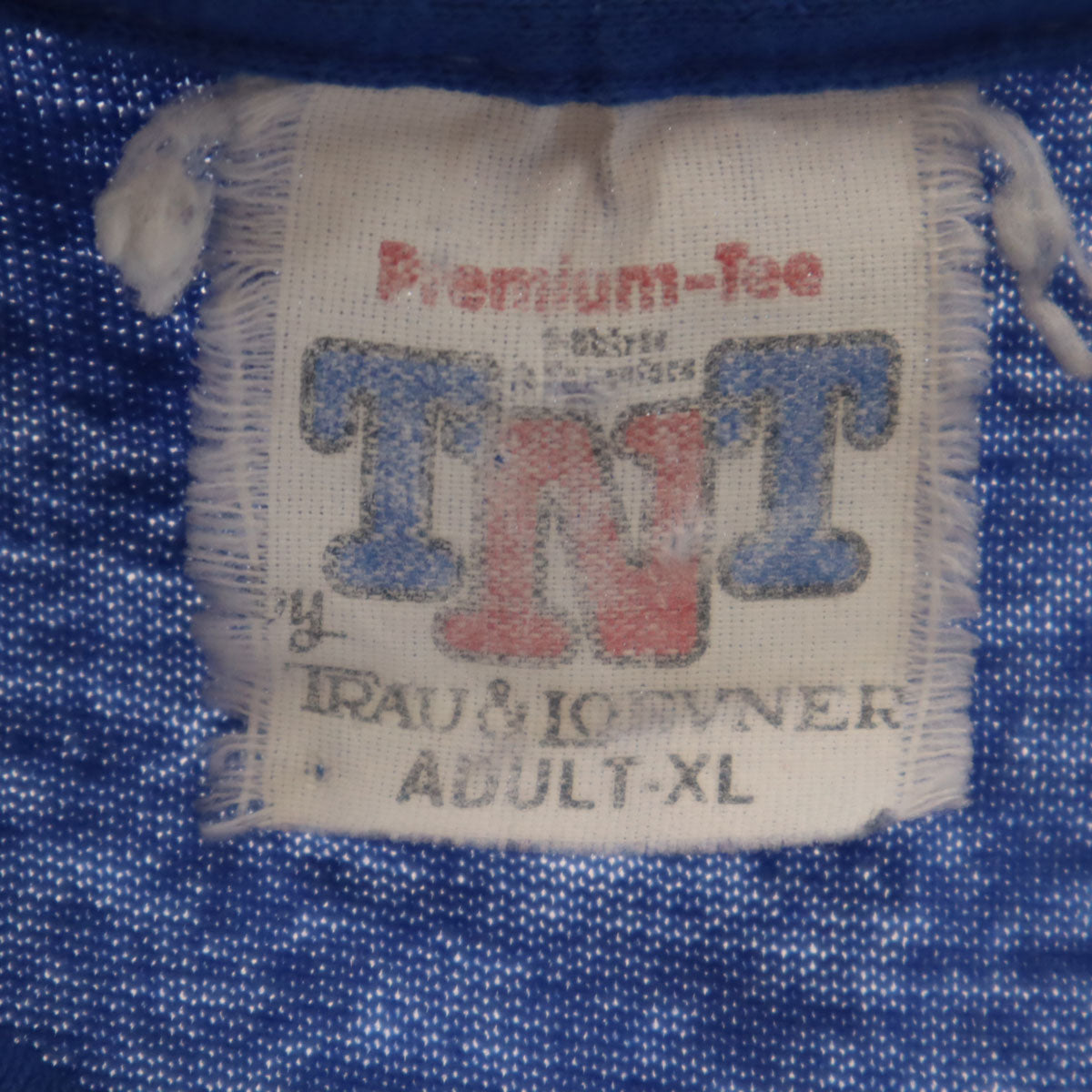 TNT 90s オールド DAD ノースリーブ Tシャツ XL ブルー メンズ