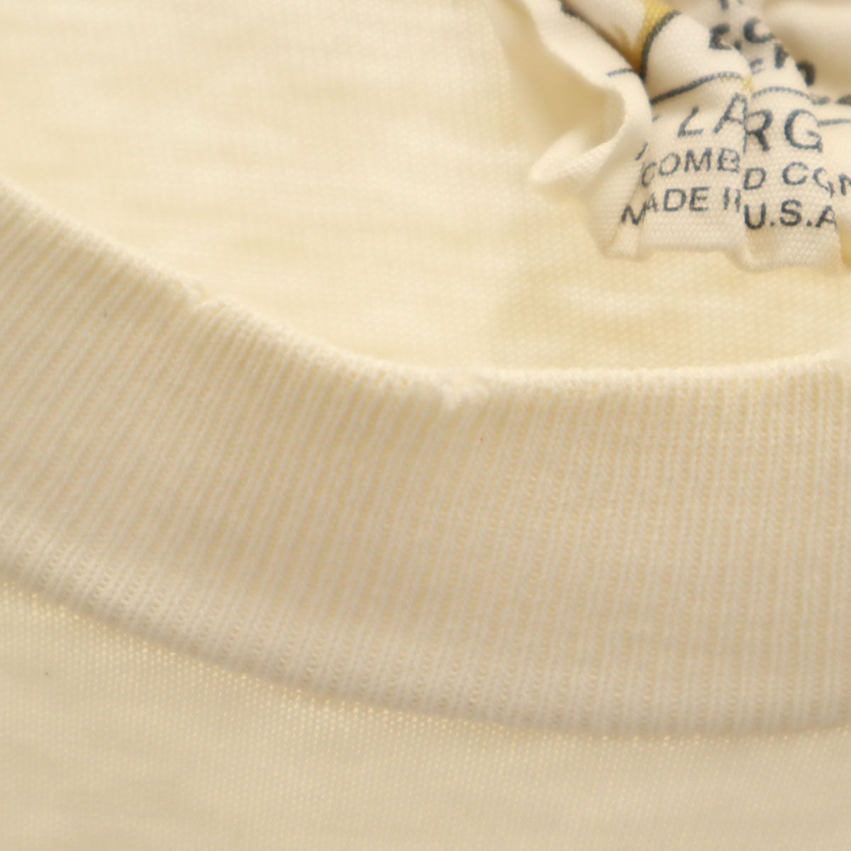 The Cotton Exchange ザコットンエクスチェンジ 90s USA製 オールド YOUNGSTOWN STATE 半袖 Tシャツ XL アイボリー シングルステッチ ペンギンズ メンズ