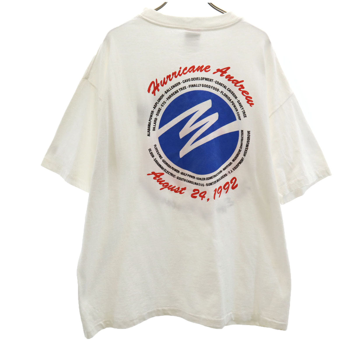 BEE Wear ビーウェア 90s USA製 オールド 半袖 Tシャツ XL ホワイト シングルステッチ メンズ