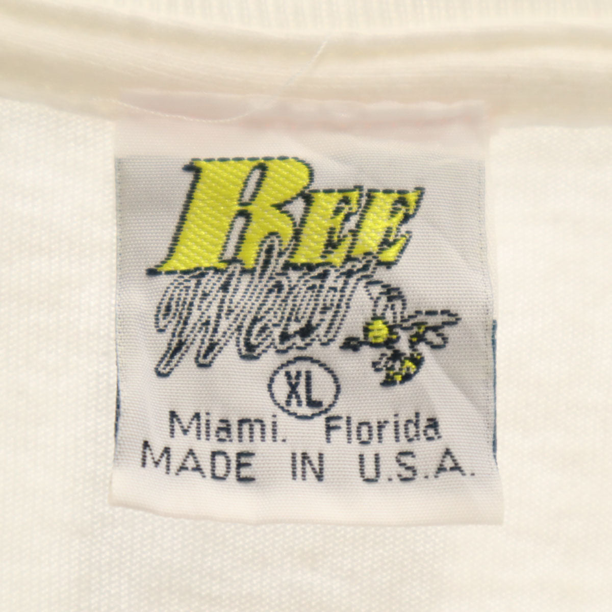 BEE Wear ビーウェア 90s USA製 オールド 半袖 Tシャツ XL ホワイト シングルステッチ メンズ
