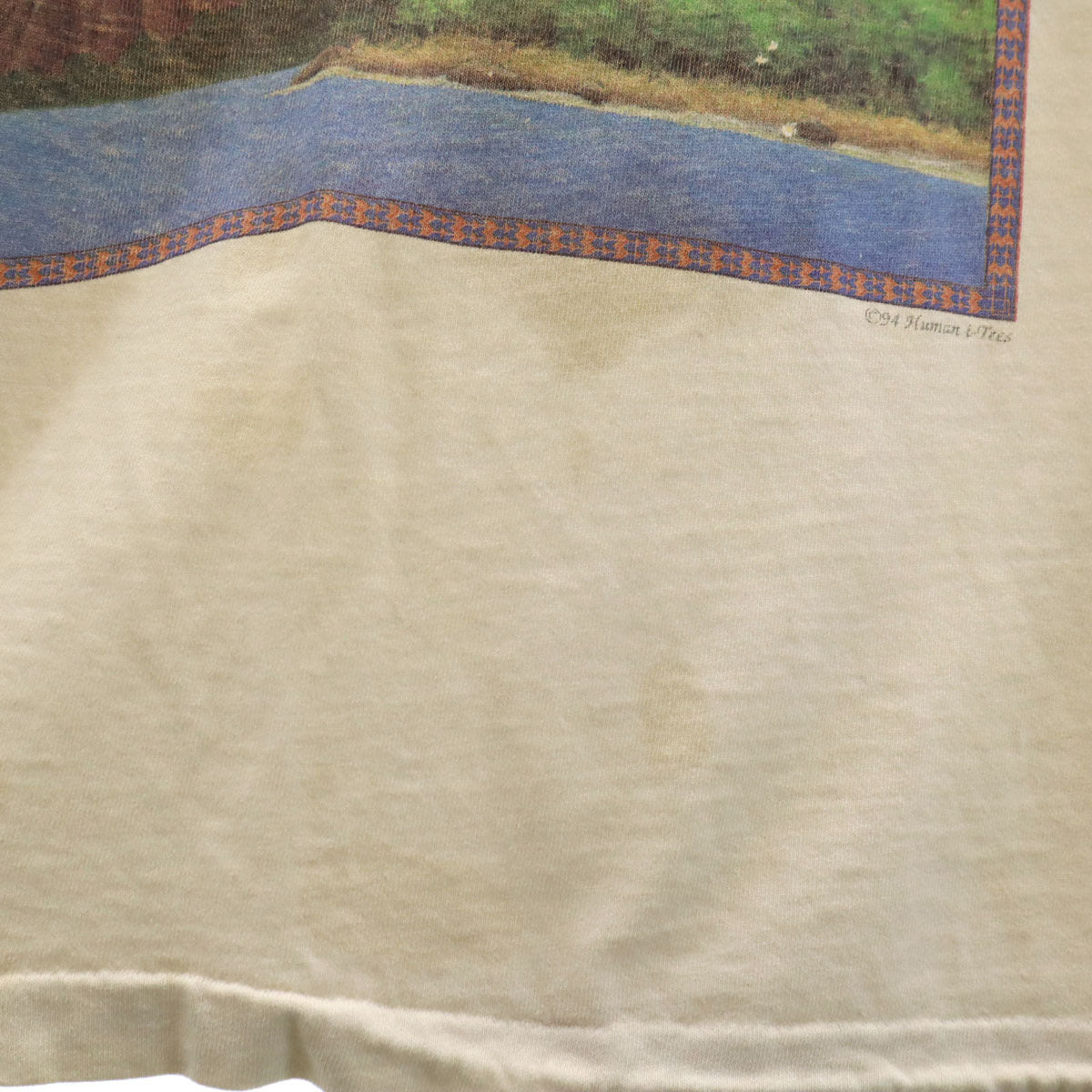 anbil アンビル 90s USA製 オールド 半袖 Tシャツ L アイボリー シングルステッチ メンズ