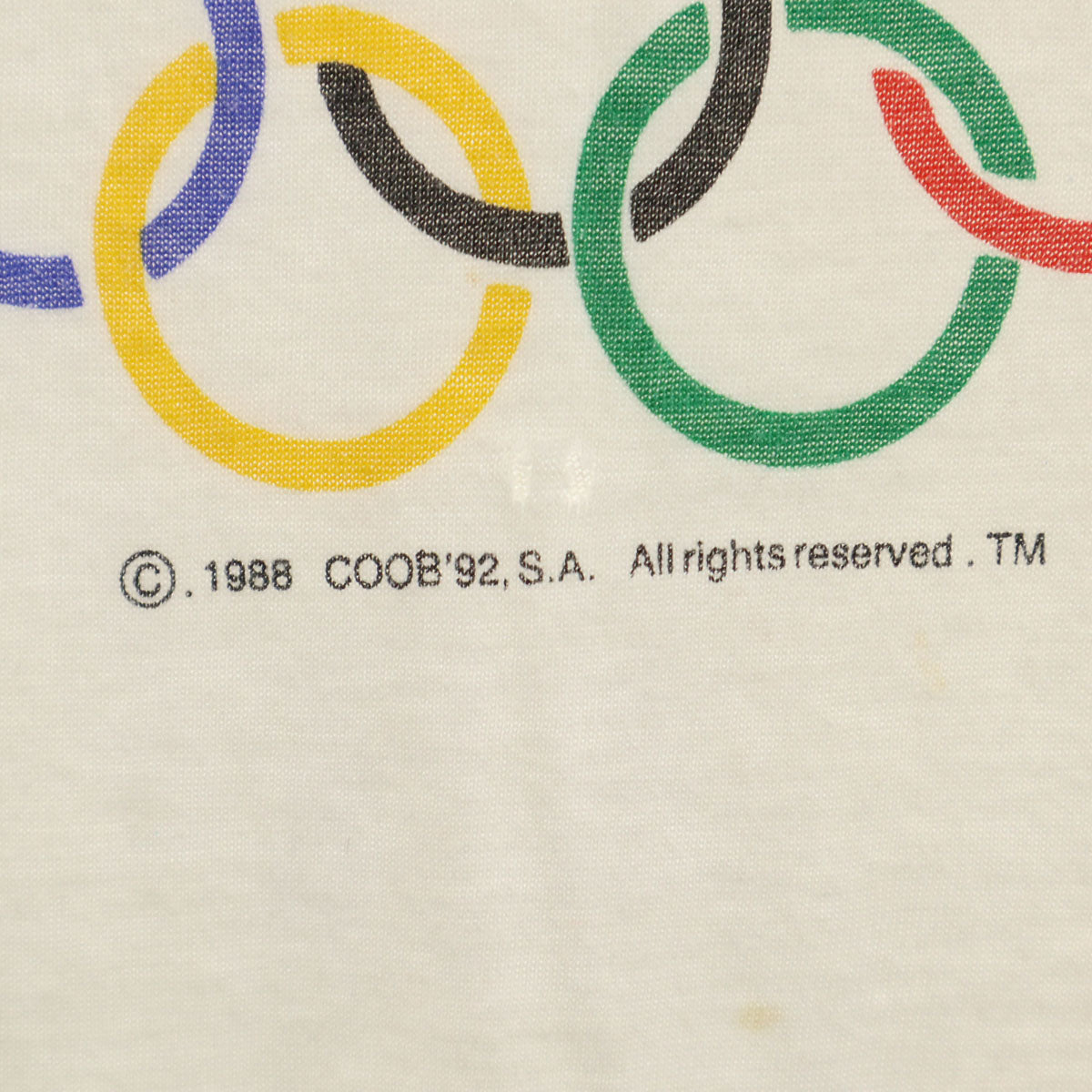 90s オールド 半袖 Tシャツ ホワイト バルセロナ オリンピック メンズ