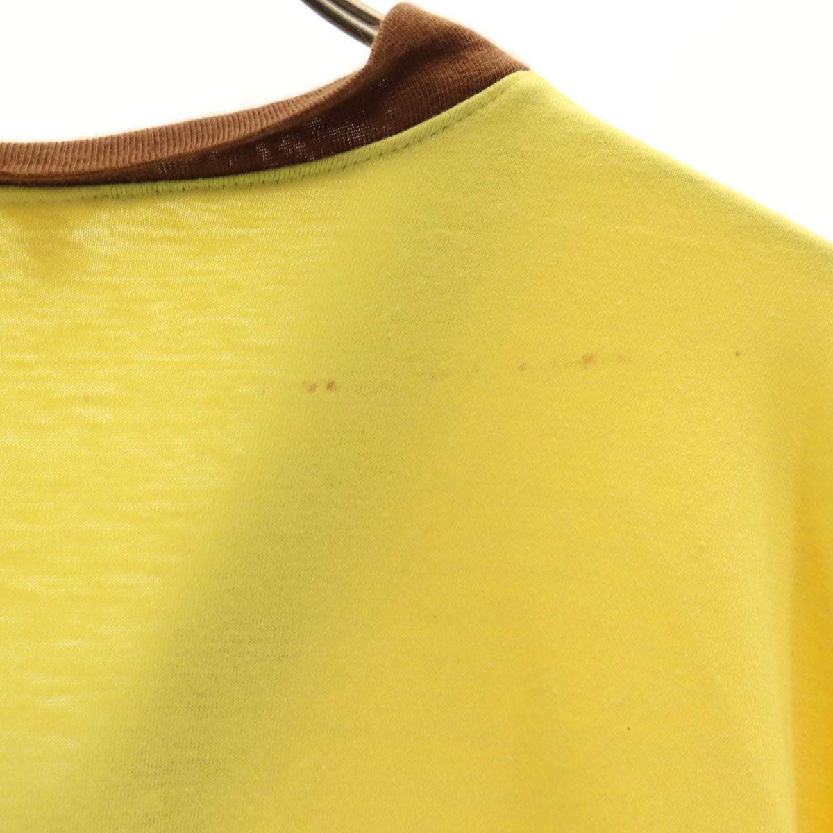 80s ヴィンテージ 半袖 Tシャツ イエロー系 メンズ