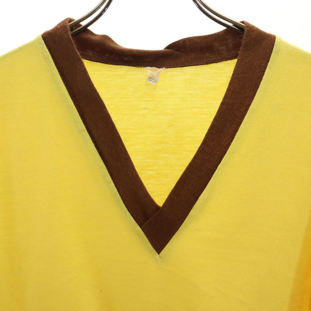 80s ヴィンテージ 半袖 Tシャツ イエロー系 メンズ