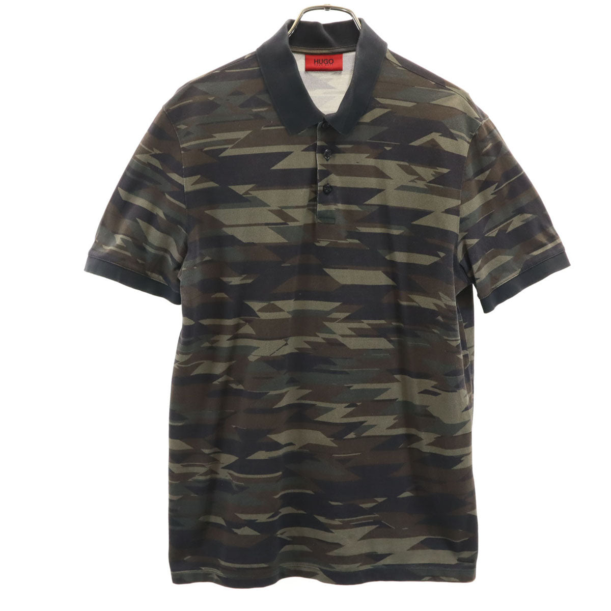 HUGO HUGO BOSS ヒューゴ ヒューゴボス 半袖 ポロシャツ M カーキ メンズ
