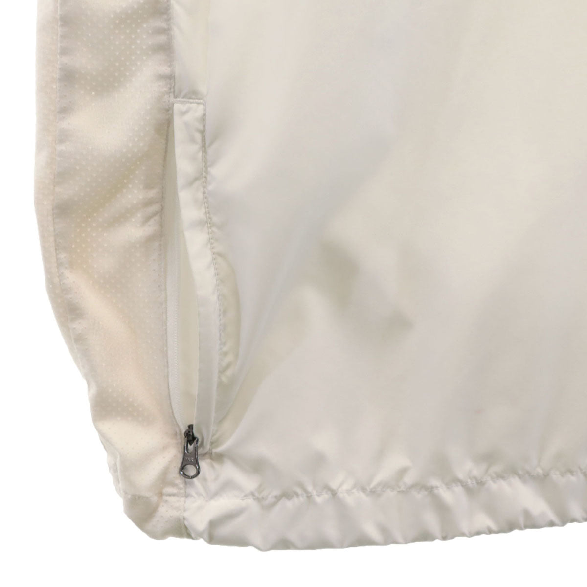 Emporio Armani エンポリオアルマーニ 5分袖 ハーフジップ ジャケット M ホワイト メッシュ メンズ