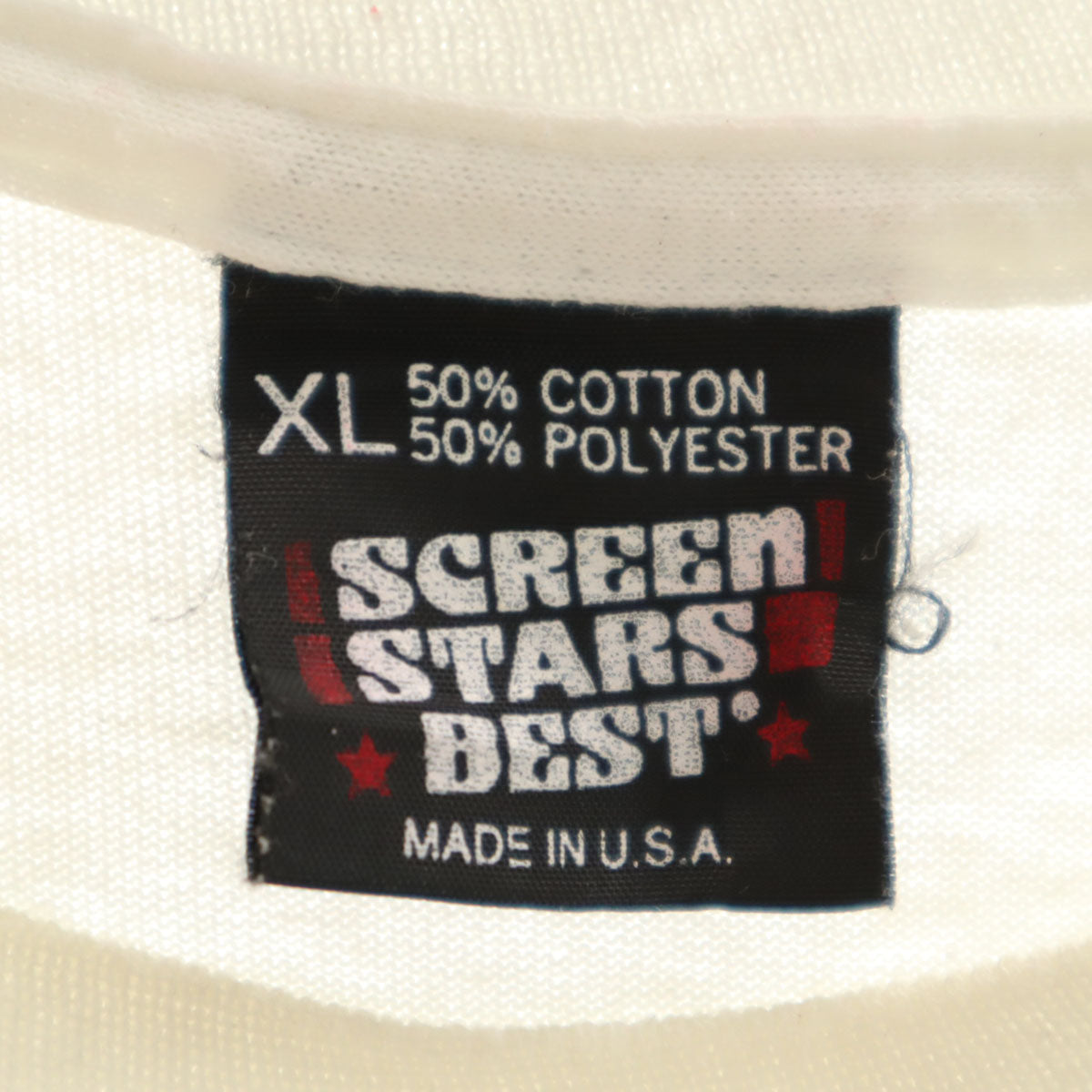SCREEN STARS スクリーンスターズ 90s BEST USA製 オールド 半袖 Tシャツ XL ホワイト シングルステッチ  バックプリント メンズ