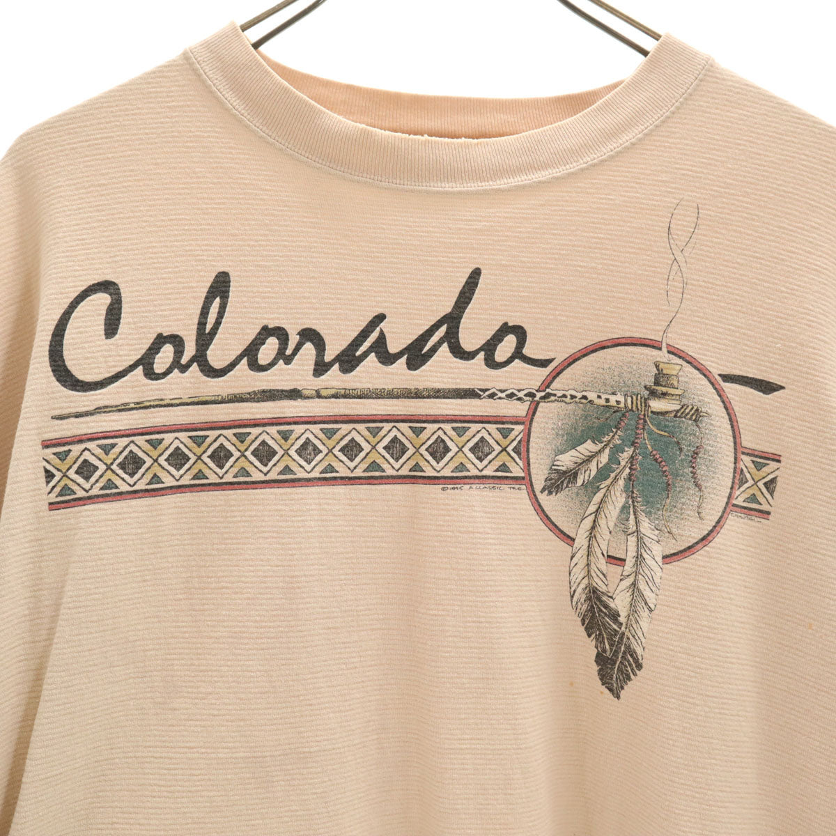 ONEITA オニータ 90s USA製 オールド 半袖 Tシャツ XL ピンク系 シングルステッチ メンズ