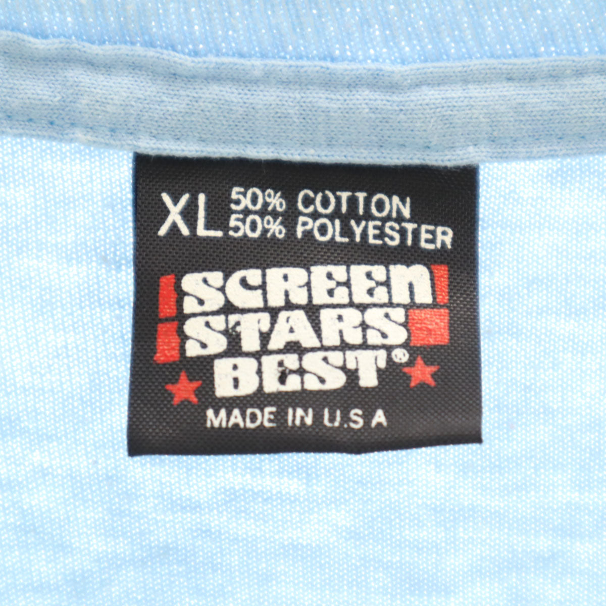 SCREEN STARS スクリーンスターズ 90s USA製 オールド 半袖 BEST Tシャツ XL ブルー系 シングルステッチ メンズ