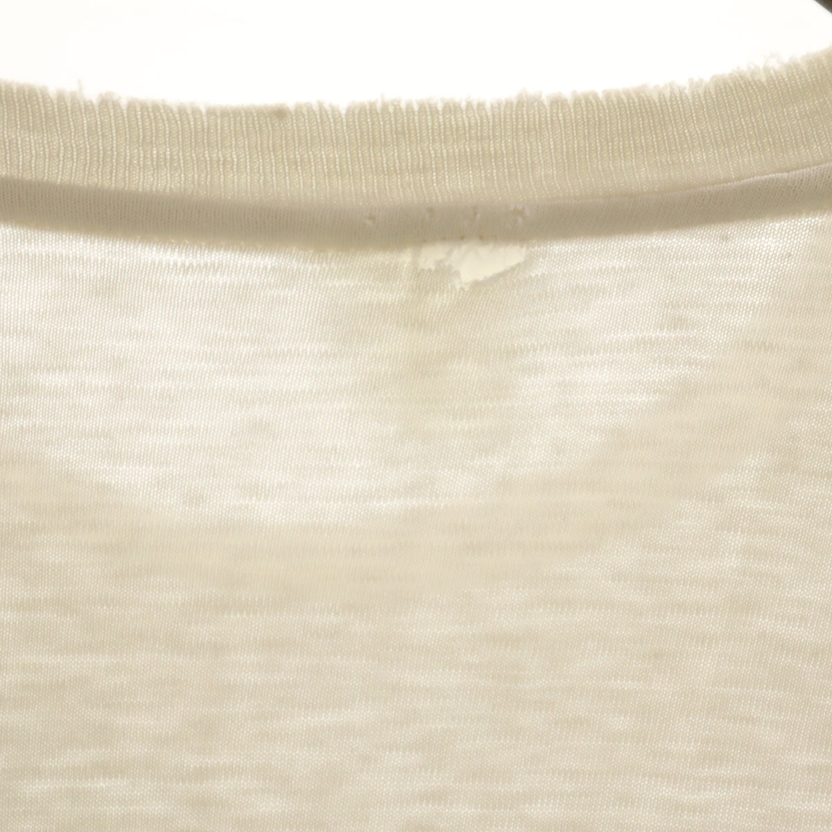 90s オールド ベアプリント 半袖 Tシャツ 白 シングルステッチ メンズ