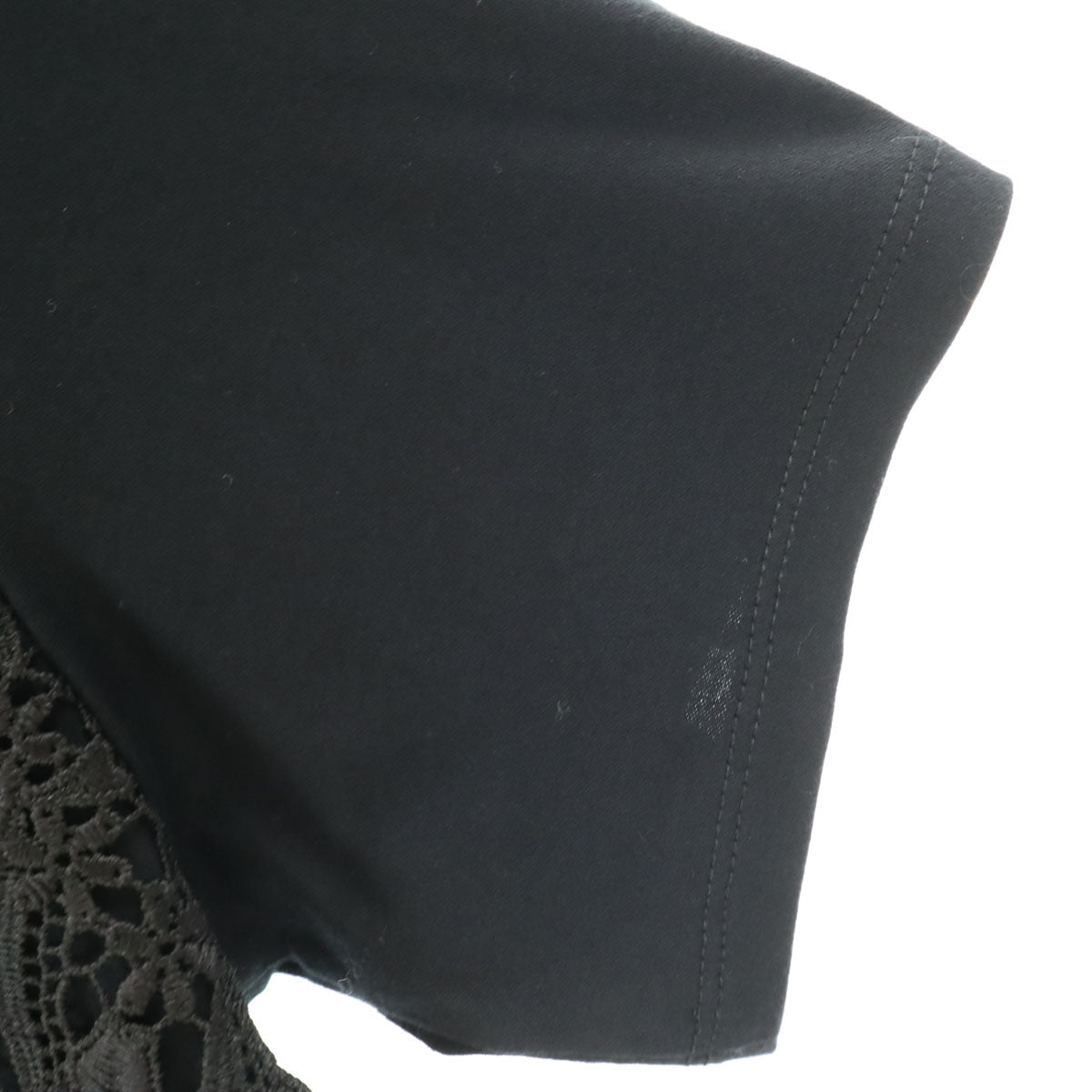 VIVIENNE TAM ヴィヴィアンタム 日本製 レース柄 半袖 Tシャツ 40 ブラック レディース