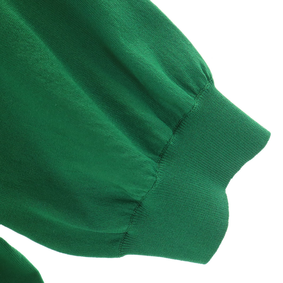 green label relaxing グリーンレーベルリラクシング 半袖 フォルム スリーブ プルオーバー ニット グリーン カットソー ユナイテッドアローズ レディース