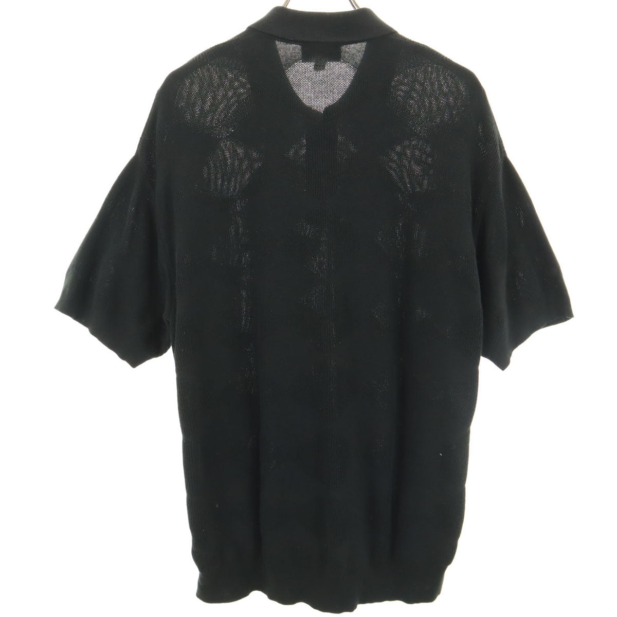 LACOSTE ラコステ CLASSIC FIT 半袖 コットンニット ポロシャツ 3 ブラック メンズ