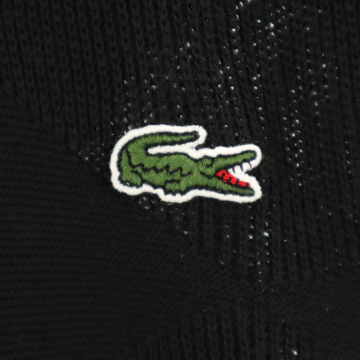 LACOSTE ラコステ CLASSIC FIT 半袖 コットンニット ポロシャツ 3 ブラック メンズ