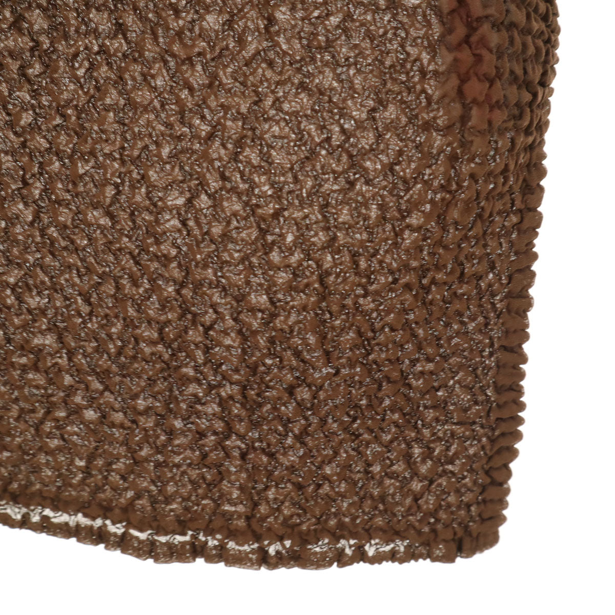 Leilian レリアン 日本製 半袖 カットソー 13 ブラウン プリーツ レディース