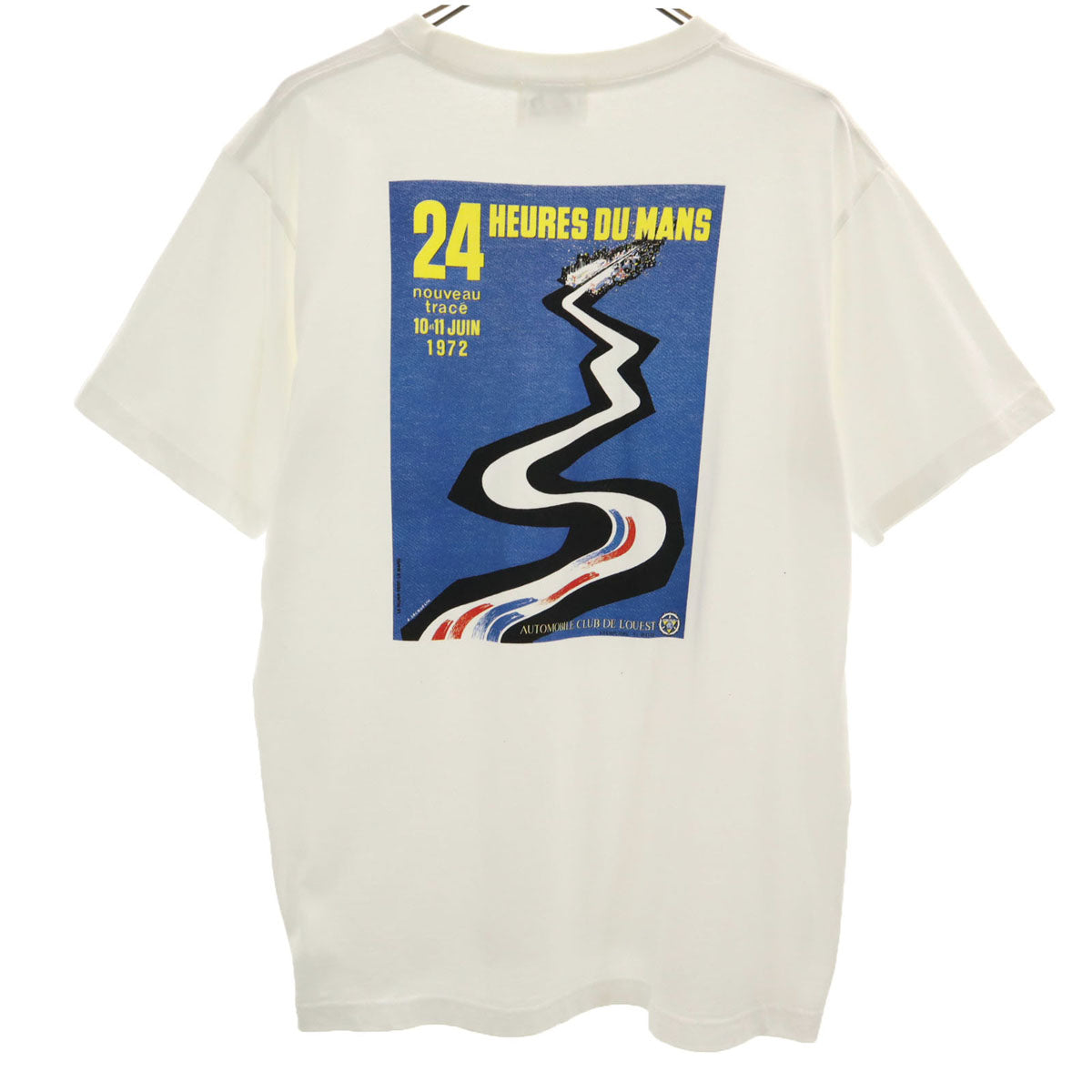 LE MANS ルマン バックプリント 半袖 Tシャツ L 白 24時間レース レディース