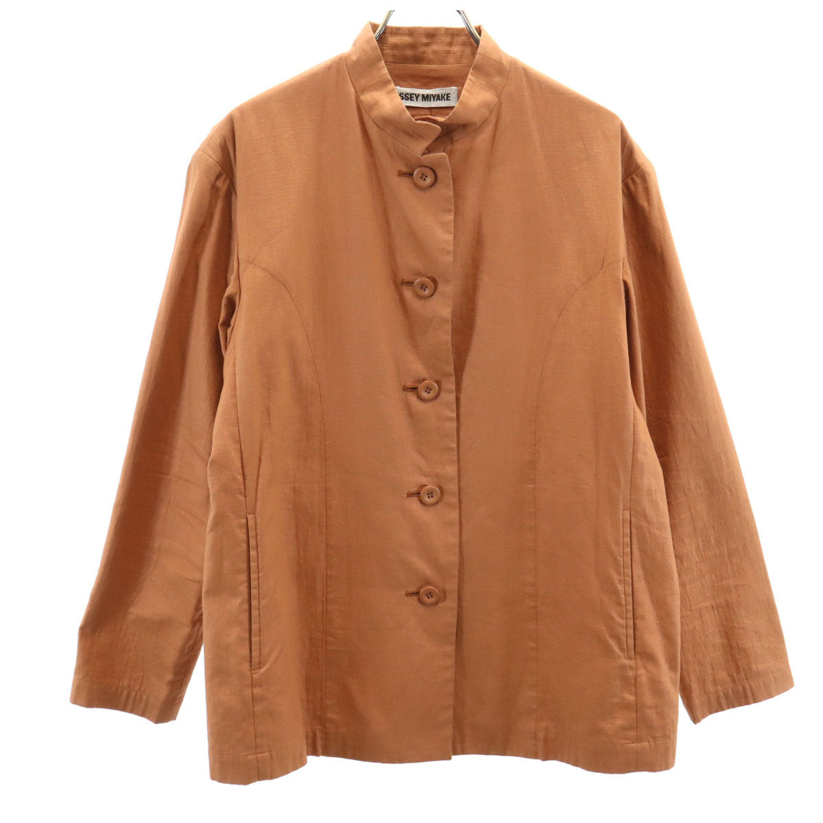 ISSEY MIYAKE イッセイミヤケ 90s 日本製 オールド 長袖 ジャケット M ブラウン レディース