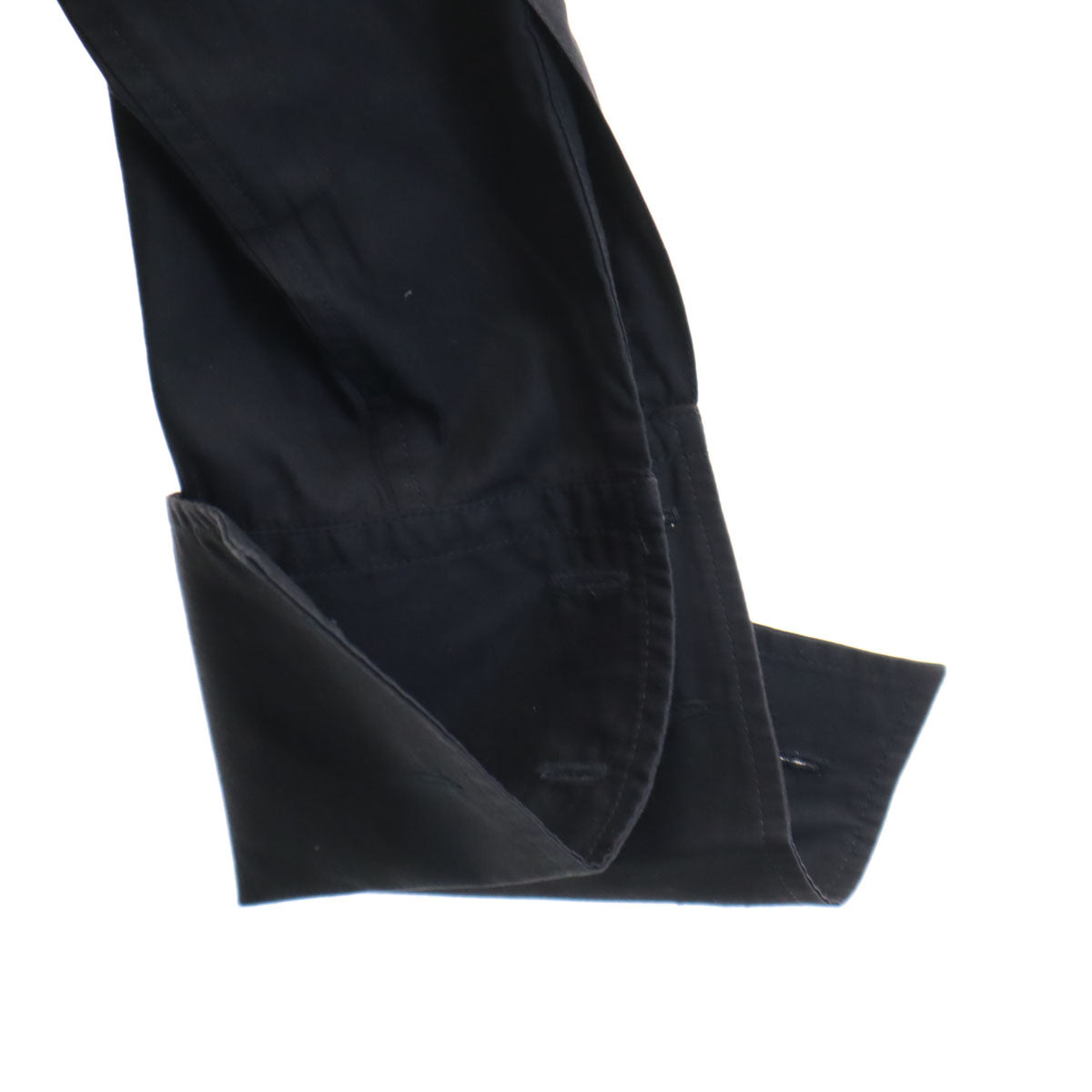 COMME des GARCONS コムデギャルソン 80s 日本製 ヴィンテージ 長袖 ダブルカフス コットンシャツ M ブラック メンズ