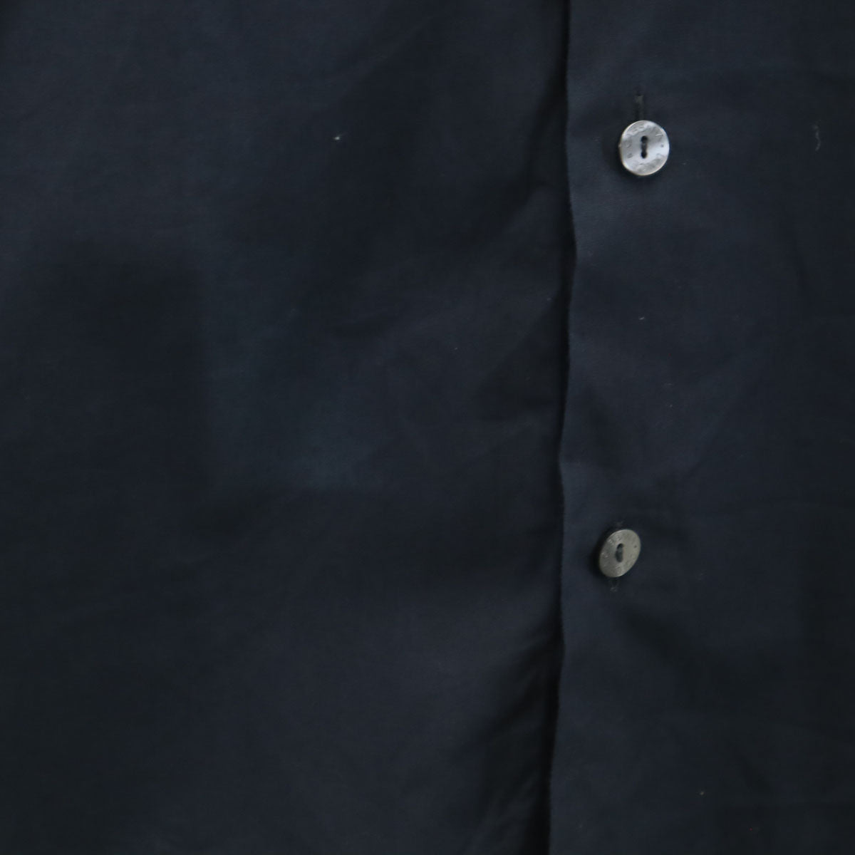 DOLCE&GABBANA ドルチェアンドガッバーナ イタリア製 長袖 コットンシャツ 39 濃紺 メンズ