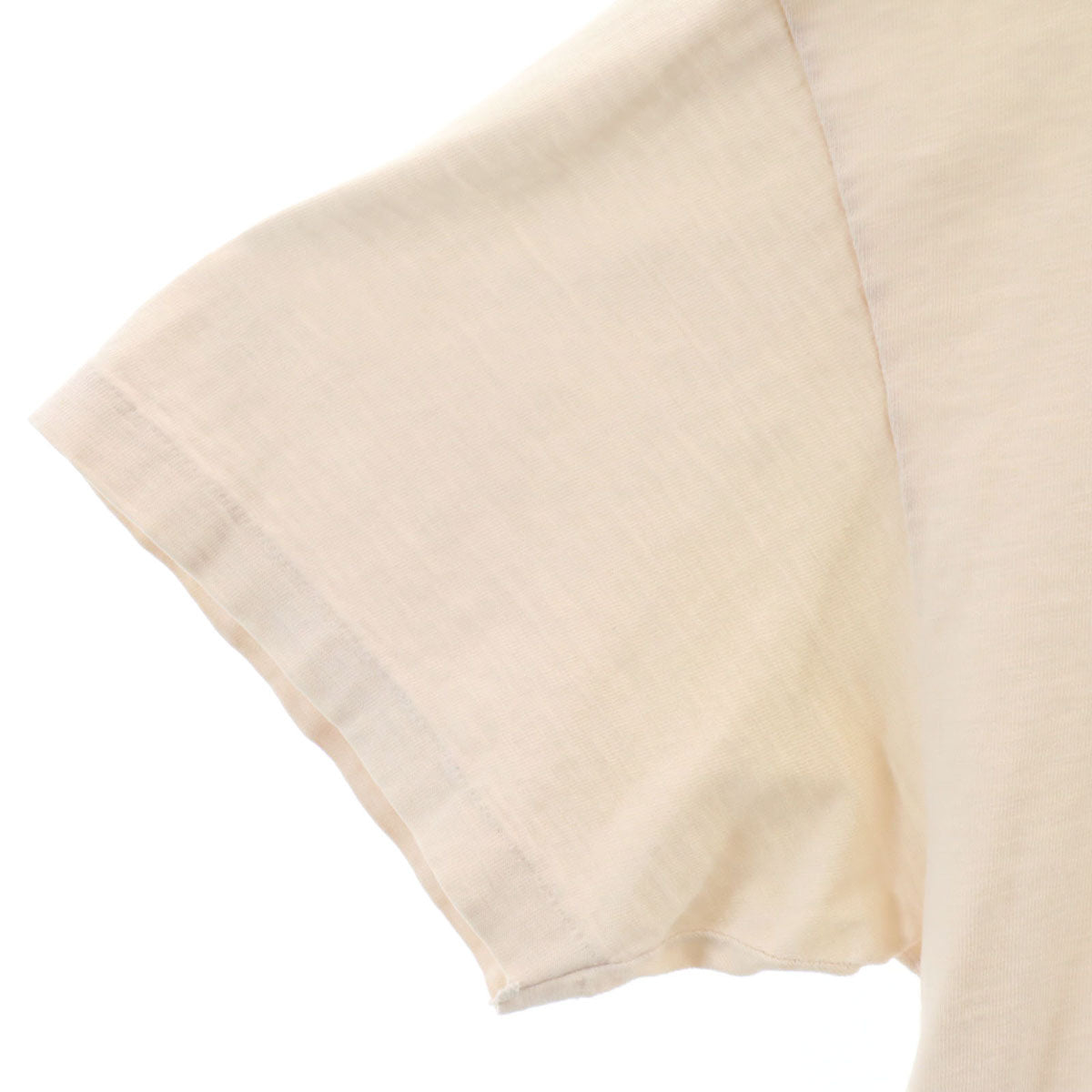 Hanes ヘインズ 70s USA製 ヴィンテージ イーグル プリント 半袖 Tシャツ XL アイボリー系 シングルステッチ BEEFY-T メンズ