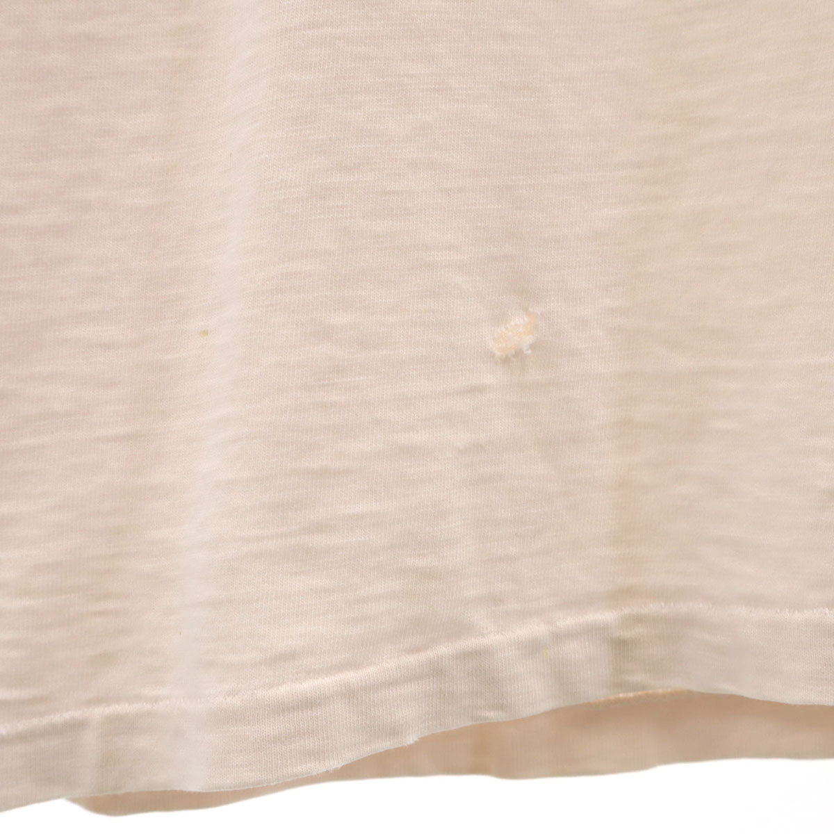 Hanes ヘインズ 70s USA製 ヴィンテージ イーグル プリント 半袖 Tシャツ XL アイボリー系 シングルステッチ BEEFY-T メンズ