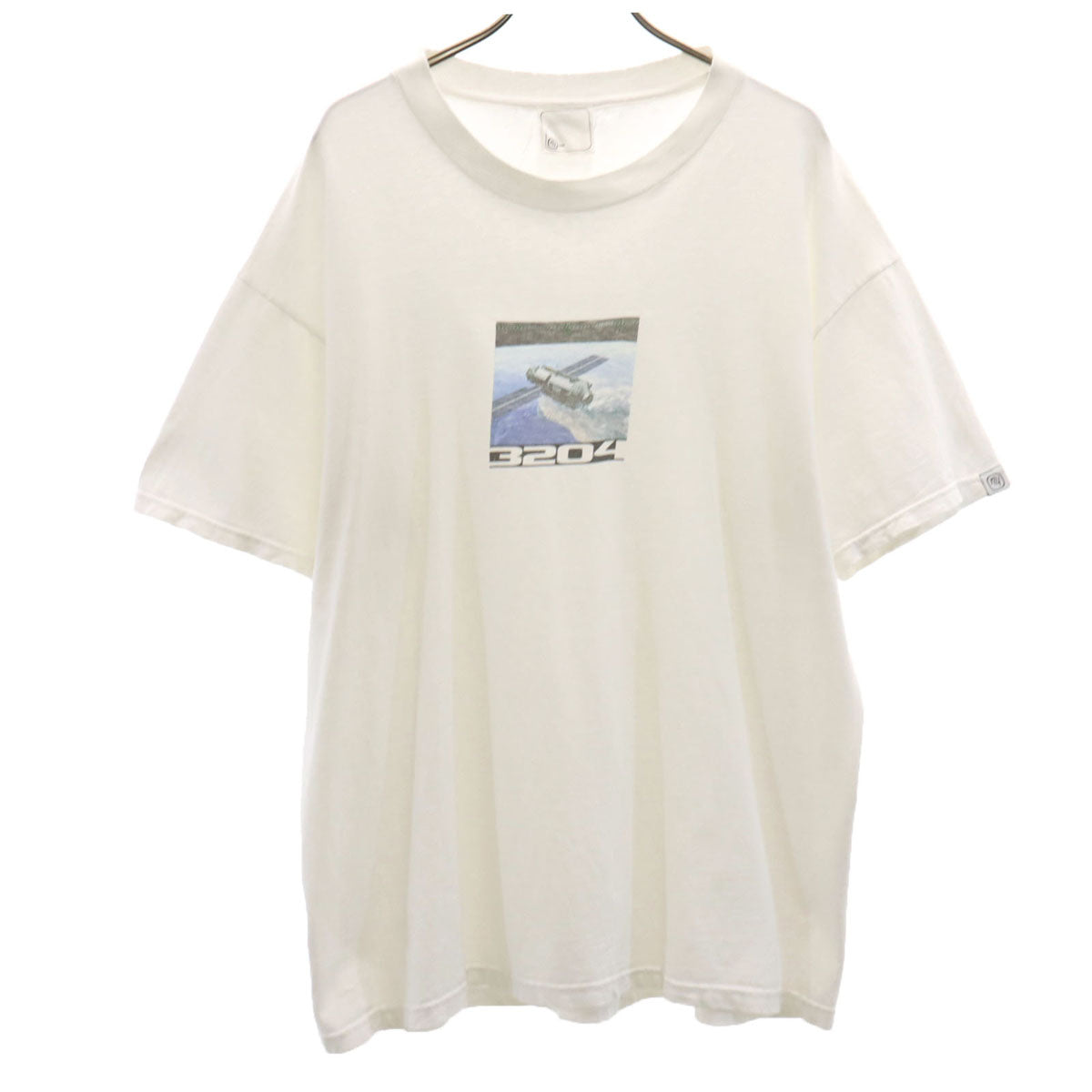 NEIGHBORHOOD ネイバーフッド 90s オールド 初期ネイバー 宇宙衛星 プリント 半袖 Tシャツ L ホワイト メンズ