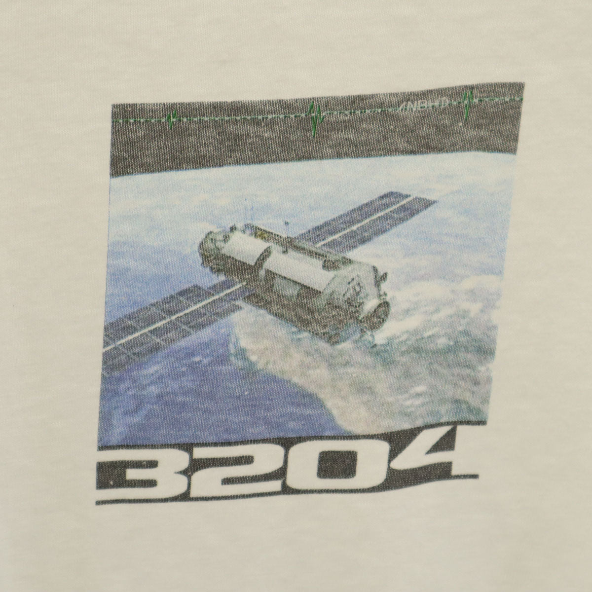 NEIGHBORHOOD ネイバーフッド 90s オールド 初期ネイバー 宇宙衛星 プリント 半袖 Tシャツ L ホワイト メンズ