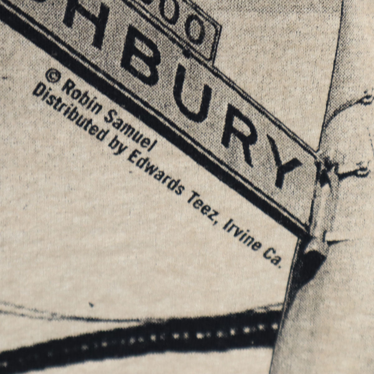 Murina ムリナ 90s USA製 オールド フォトプリント 半袖 Tシャツ L 濃紺 メンズ