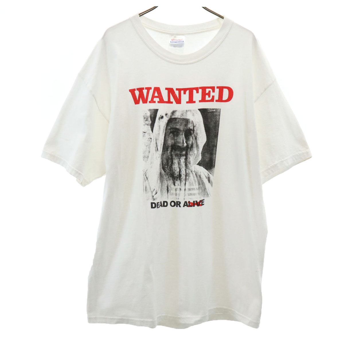 Hanes ヘインズ WANTED 半袖 Tシャツ L ホワイト メンズ
