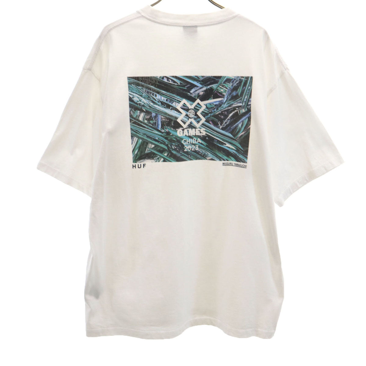 HUF ハフ X-GAMES MEGURU YAMAGUCHI コラボ 半袖 Tシャツ L 白 メンズ