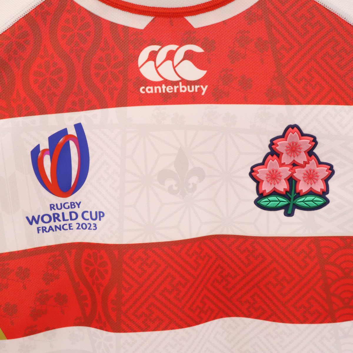 CANTERBURY OF NEW ZEALAND カンタベリー 日本代表ワールドカップ2023 ラグビー 半袖 ユニフォーム L ホワイト メンズ