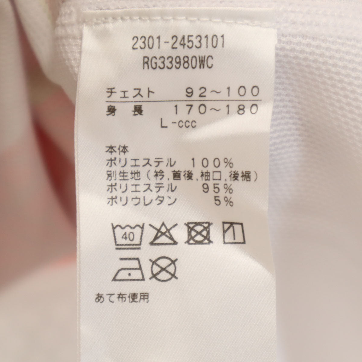 CANTERBURY OF NEW ZEALAND カンタベリー 日本代表ワールドカップ2023 ラグビー 半袖 ユニフォーム L ホワイト メンズ