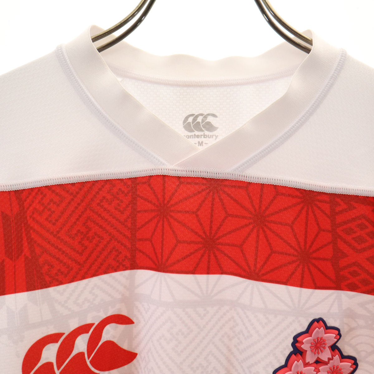 CANTERBURY OF NEW ZEALAND カンタベリー ラグビー 半袖 ユニフォーム M ホワイト メンズ