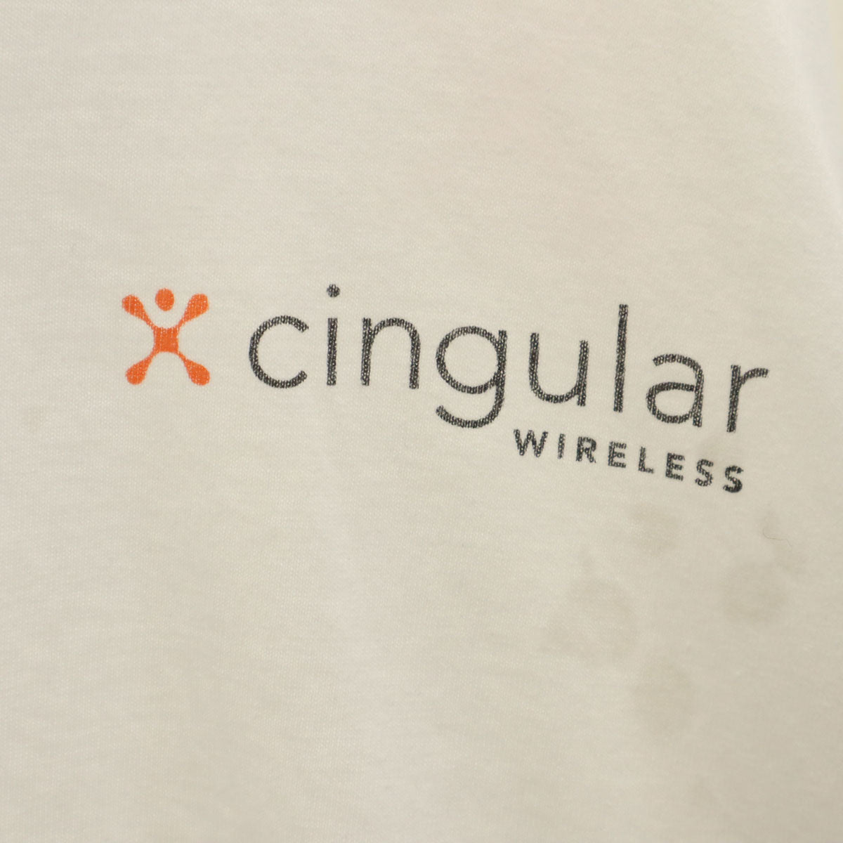 Hanes ヘインズ 90s オールド Cingular WIRELESS 半袖 Tシャツ XL ホワイト 企業モノロゴ メンズ