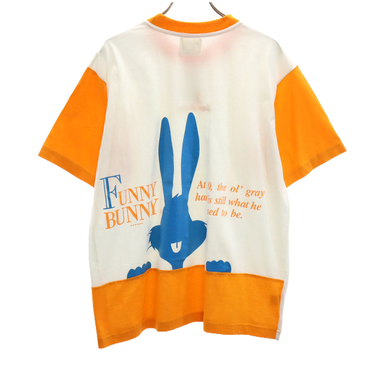 未使用 Bugs Bunny バッグスバニー 半袖 リンガー Tシャツ F ホワイト タグ付き メンズ