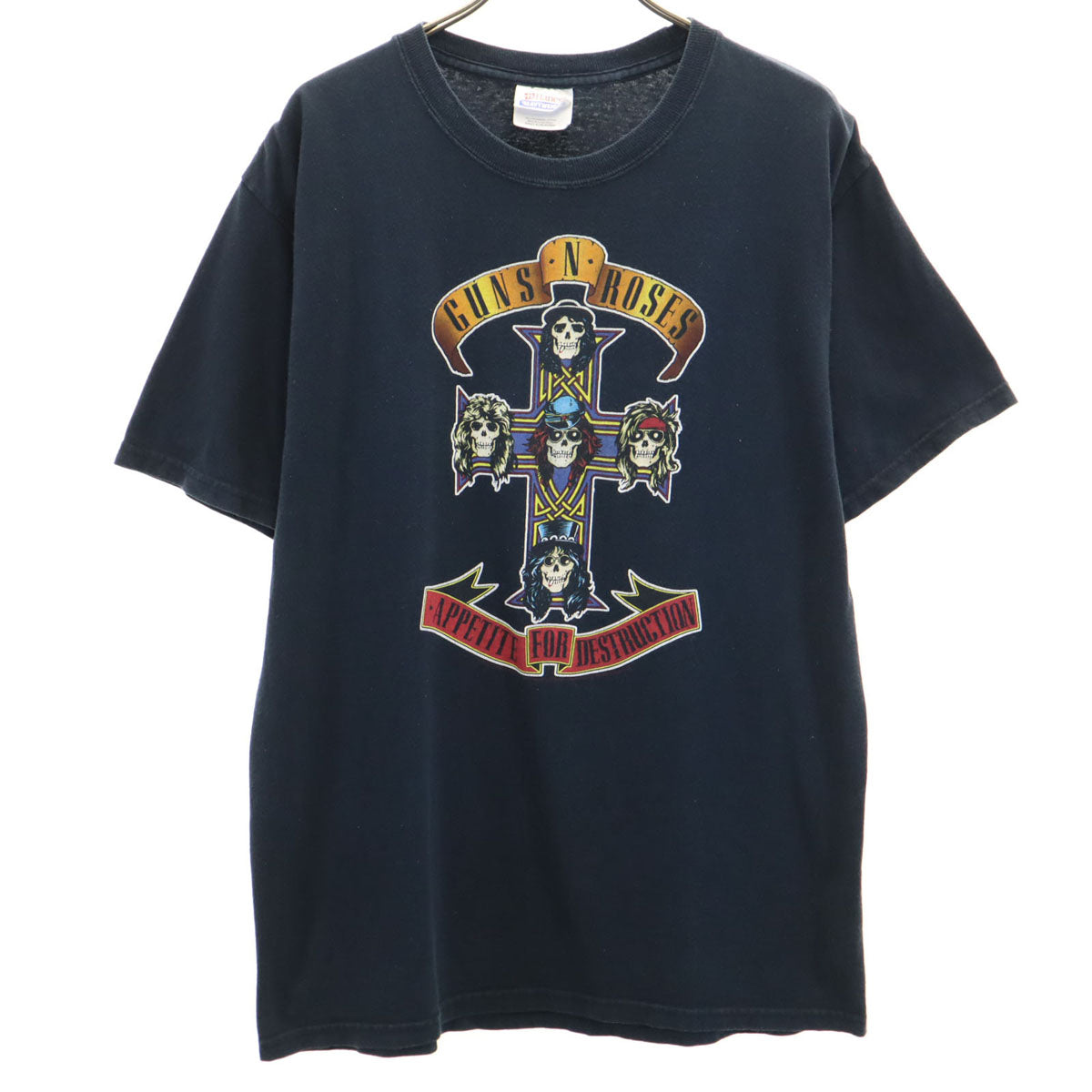 Hanes ヘインズ ガンズアンドローゼズ 半袖 Tシャツ M ブラック ロックバンド メンズ