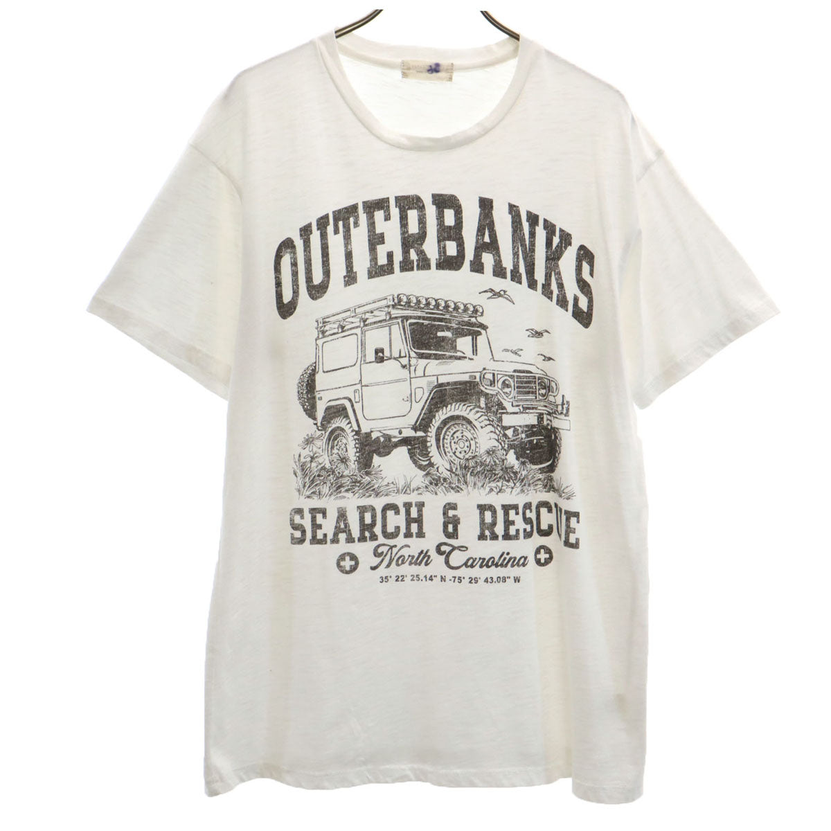 USA製 ランドクルーザー プリント 半袖 Tシャツ XS ホワイト メンズ