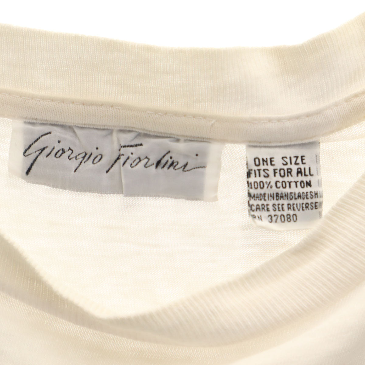 Giorgio Fiorlini 90s オールド DESERT STORM 半袖 Tシャツ ONE SIZE ホワイト シングルステッチ メンズ