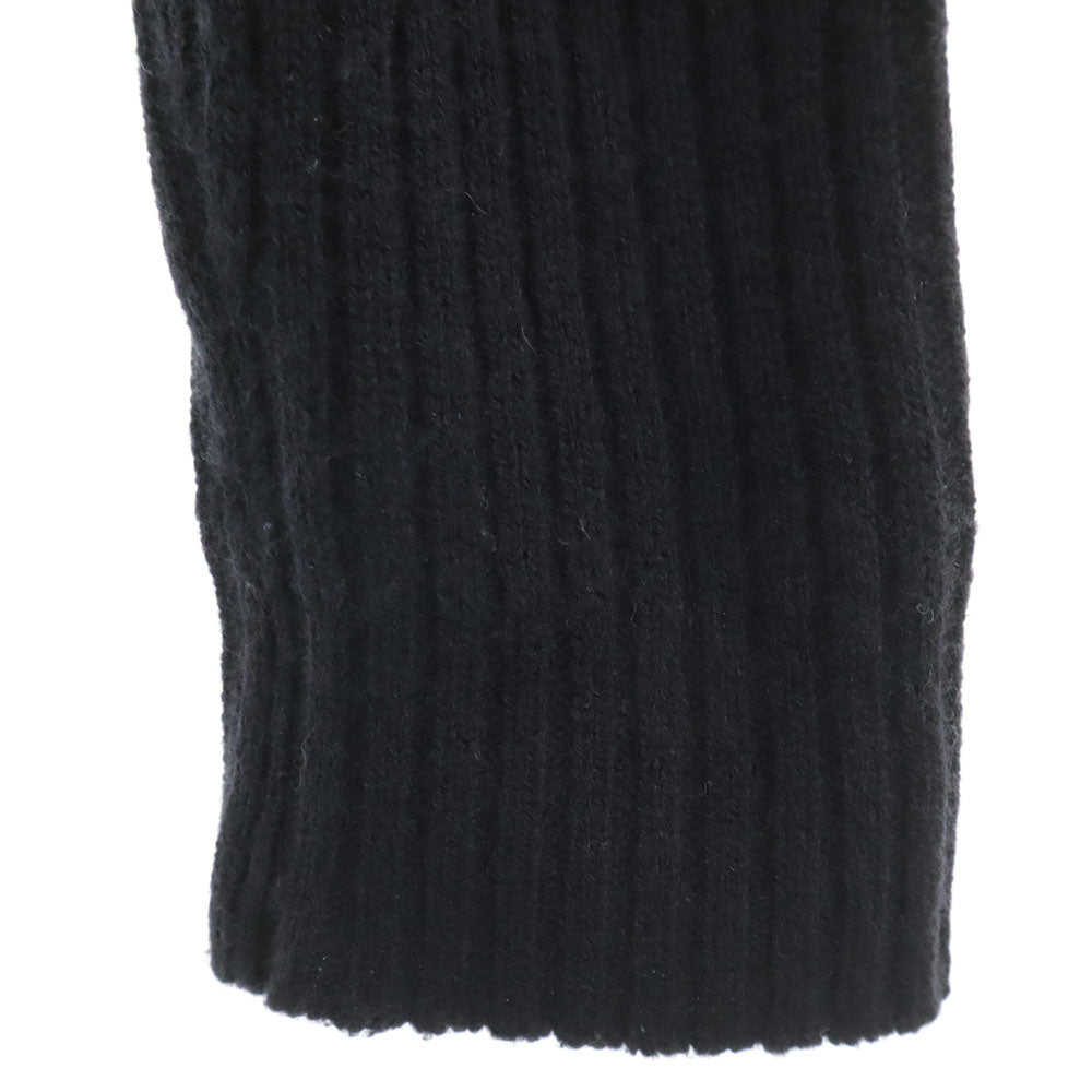 BOSS ボス ウール100％ 長袖 ショールカラー ニットカーディガン M 黒 メンズ