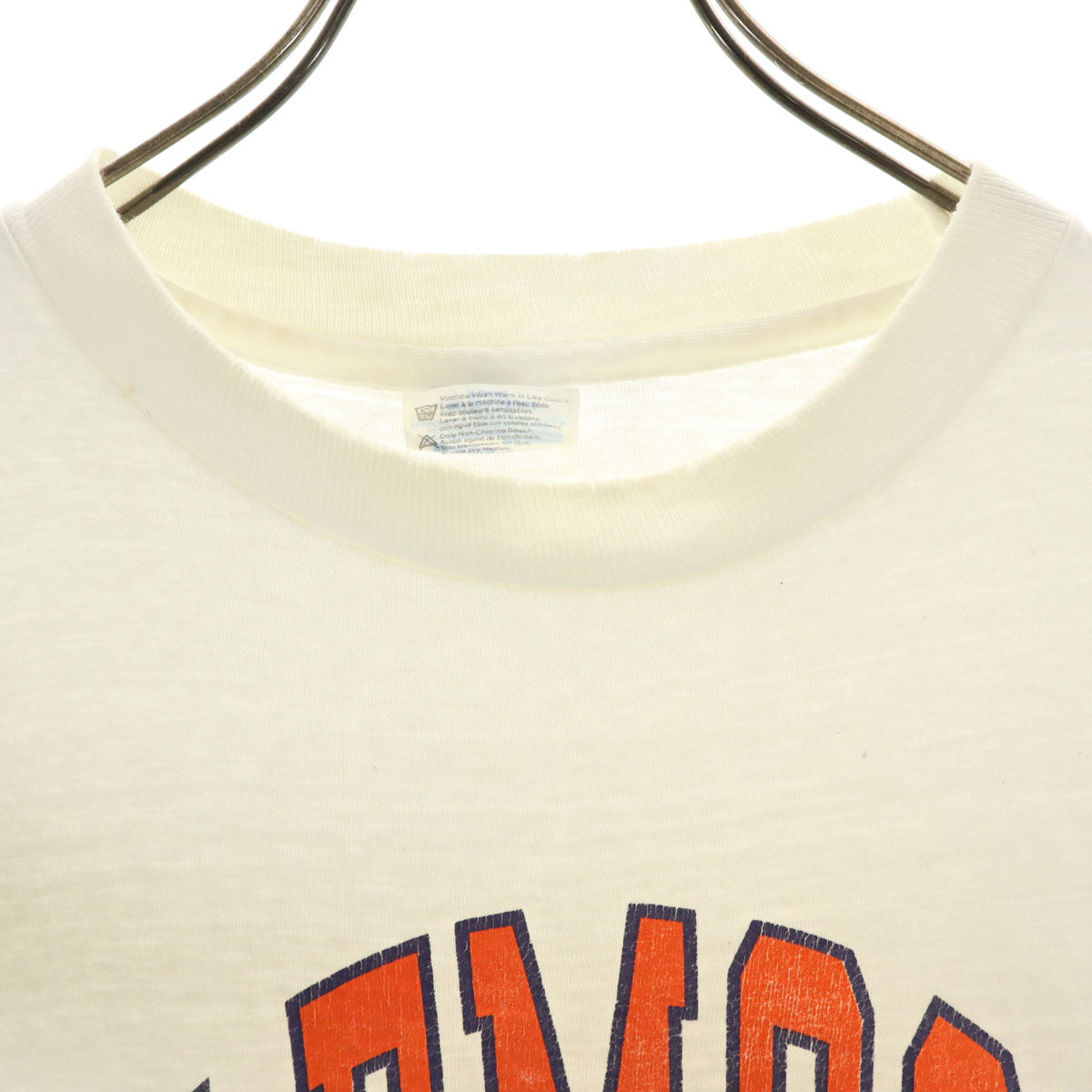 Hanes ヘインズ 90s USA製 オールド CLEMSON 半袖 Tシャツ XL ホワイト シングルステッチ メンズ